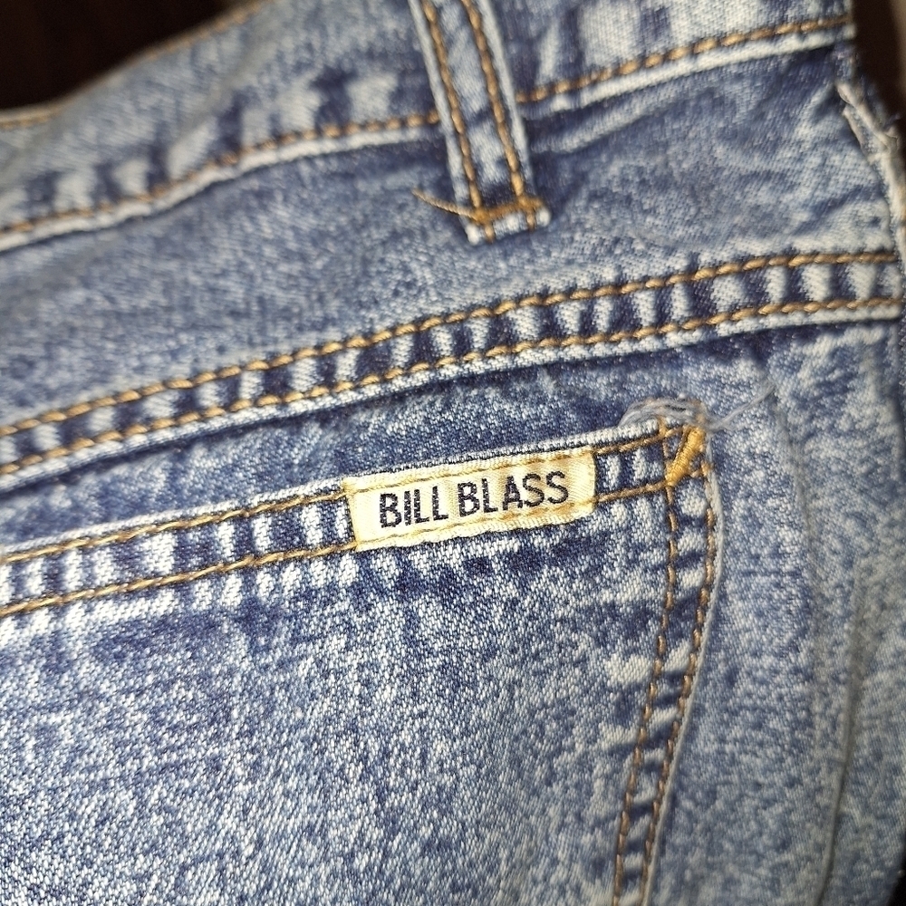 Bill Blass Vintage Acid Wash Denim Jeans 14 Petite - Picture 3 of 7